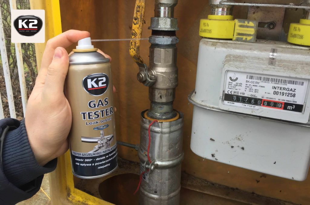 K2 Gas Tester podczas użycia